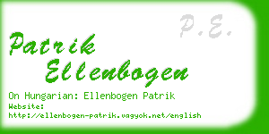 patrik ellenbogen business card